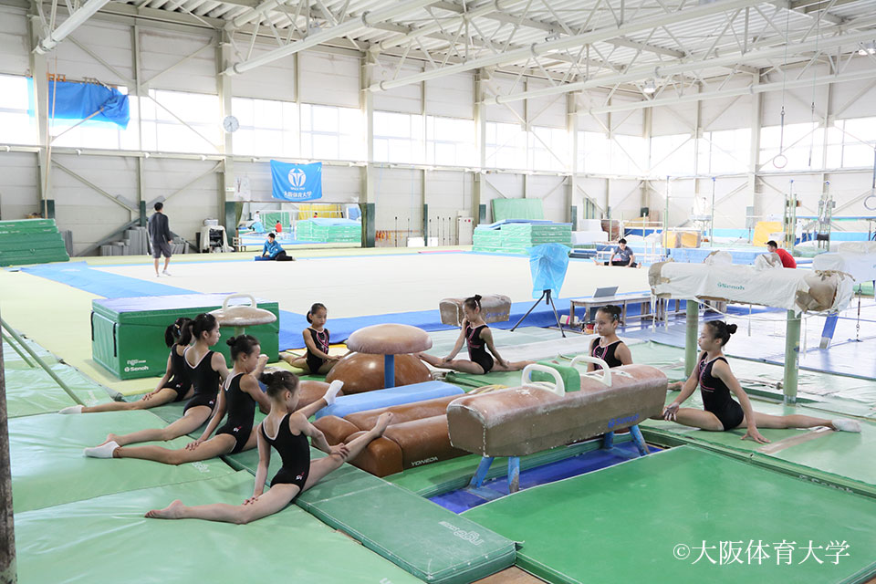 上海市体操運動センターの練習風景