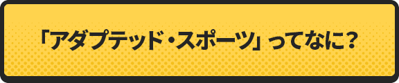 「アダプテッド・スポーツ」ってなに？