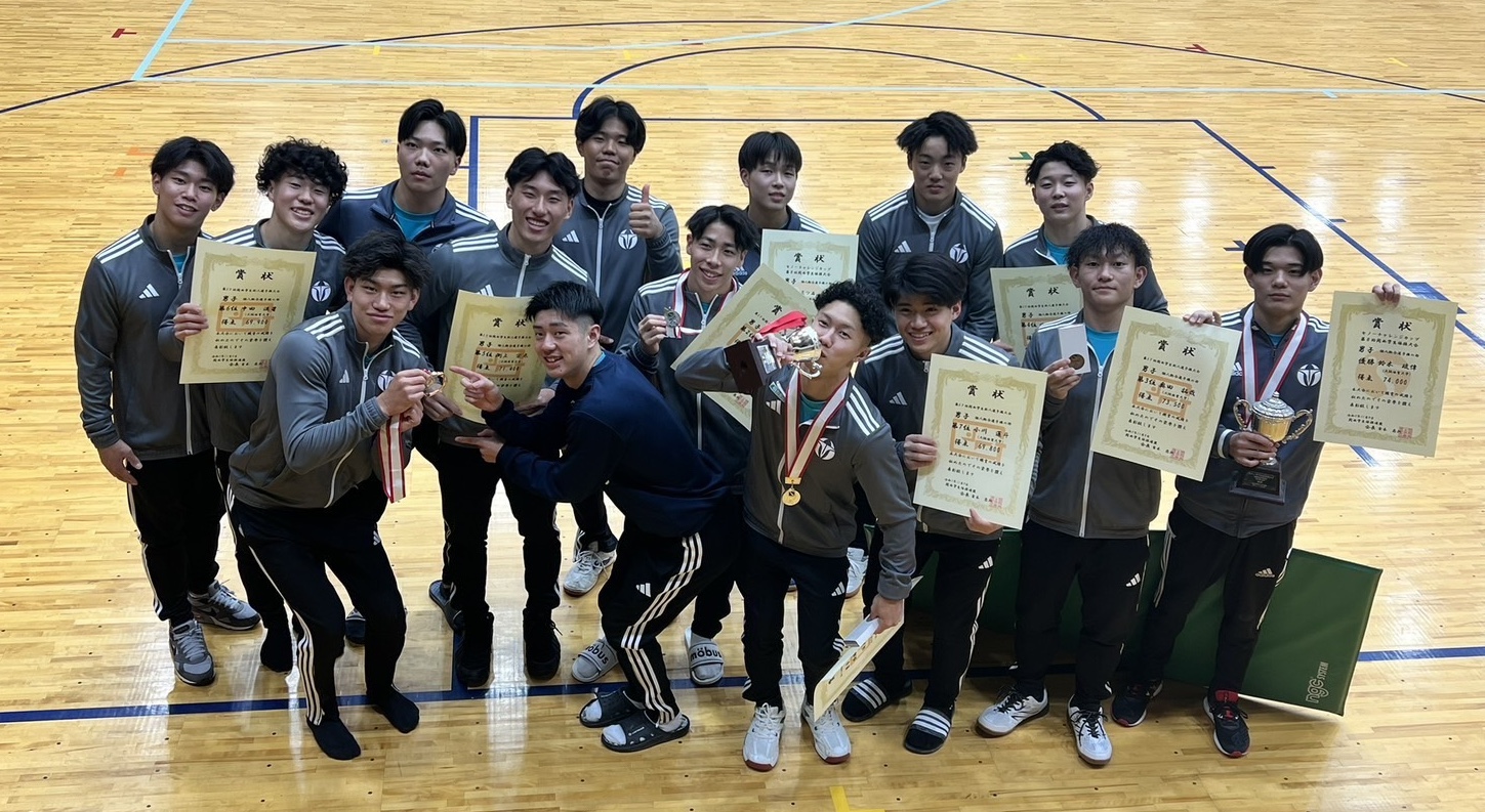 体操男子】山﨑が関西新人戦で優勝！福島が準優勝、奥田が3位！ - 体操