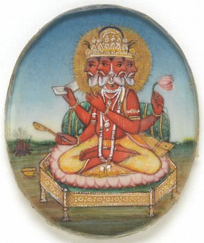 インド絵画のブラフマー