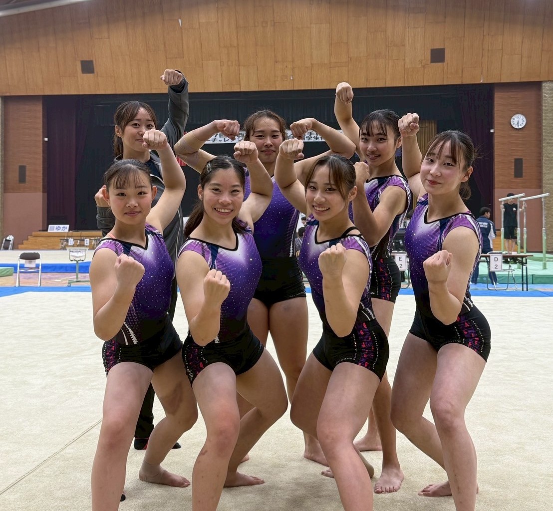 体操競技部（女子）】第57回関西学生新人選手権大会で、楢村莉菜（1年