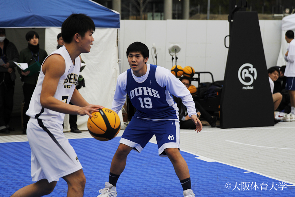 バスケットボール部男子が『Ex-CROSS』で3×3の試合を披露