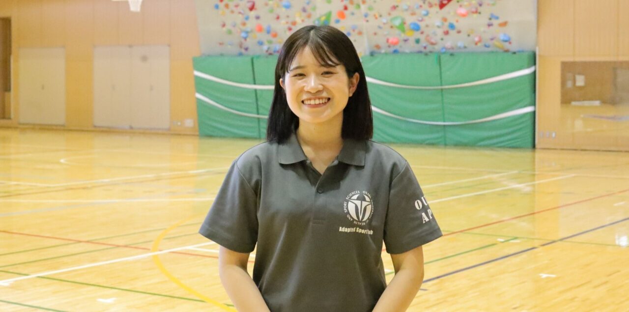 今春卒業、介護会社に勤務する金丸光里さん
【大阪体育大学】