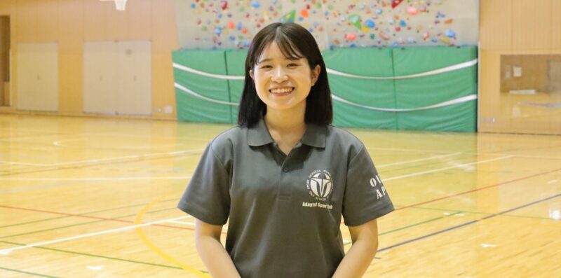 今春卒業、介護会社に勤務する金丸光里さん 【大阪体育大学】