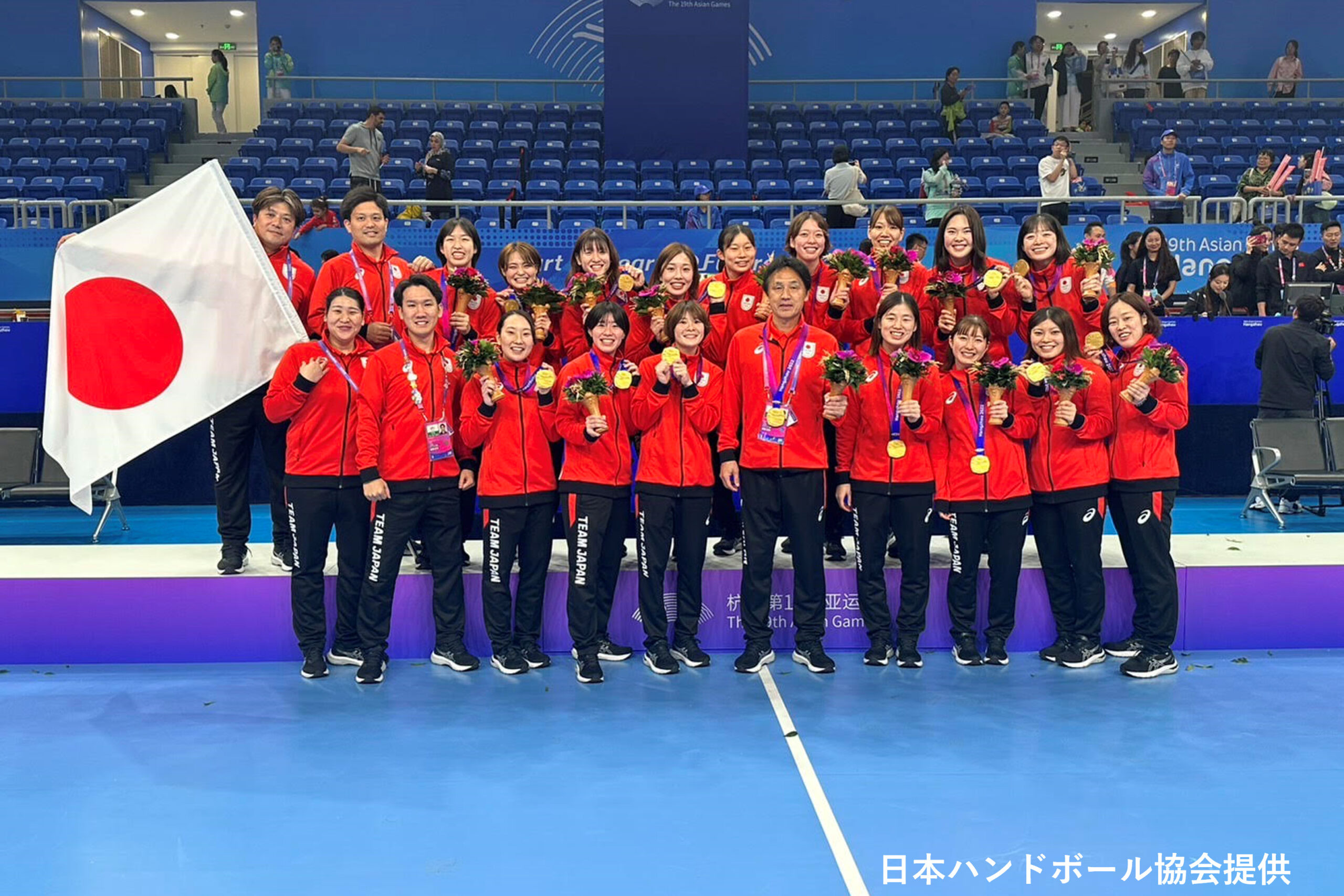 アジア大会で金メダルを獲得したハンドボール女子日本代表「おりひめJAPAN」