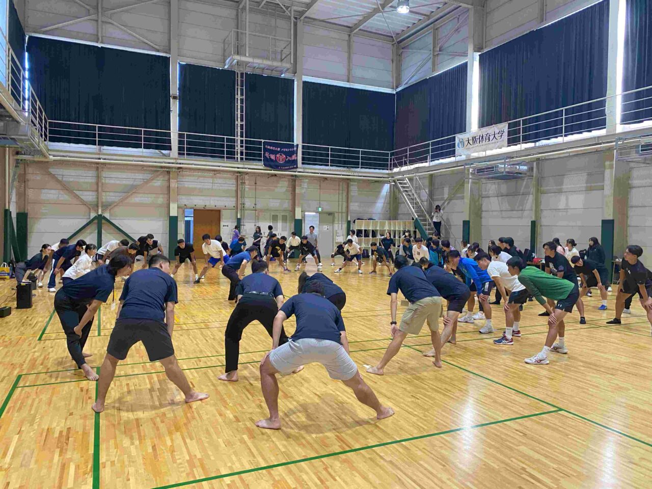 ワークショップには多くの学生も参加した 【大阪体育大学】