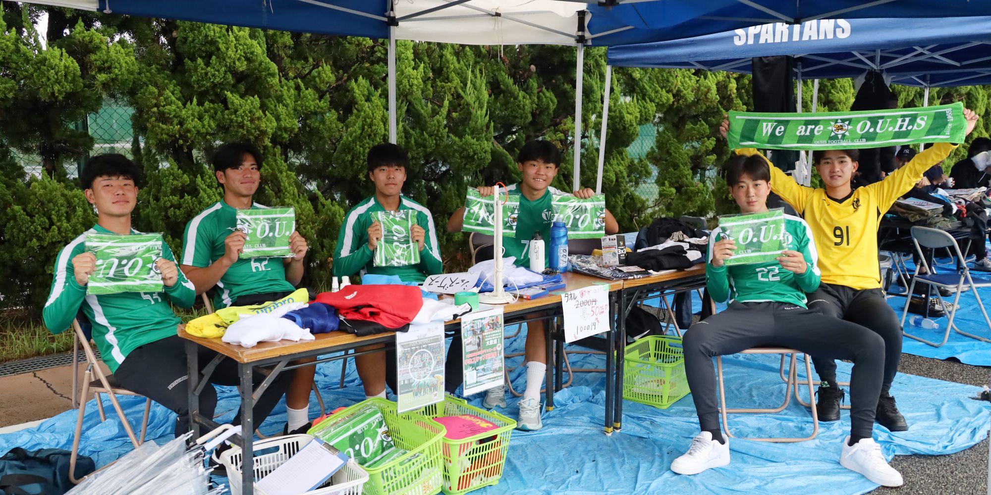 サッカー部のフリーマーケット・大阪体育大学学園祭