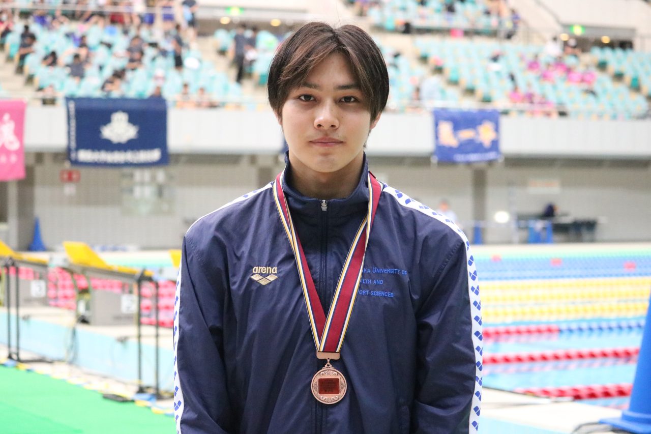 〈男子100ｍ 背泳ぎ〉　3位＝辻本瑞樹