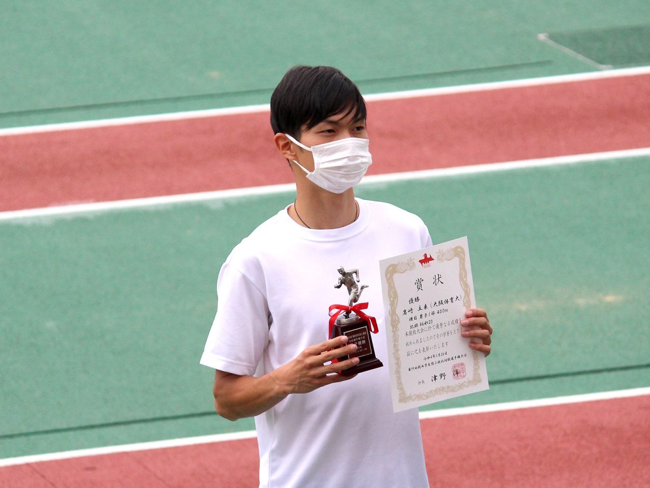 400ｍ　優勝・岩崎立来