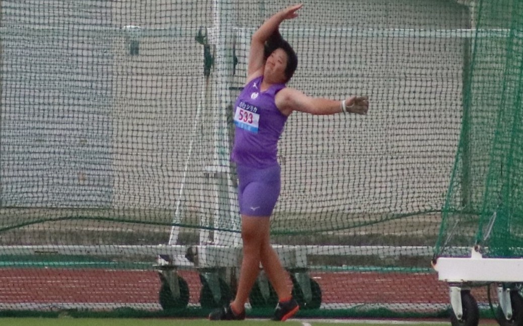 藤田 唯愛（スポーツ科学部2年、三重・松阪商業高校）