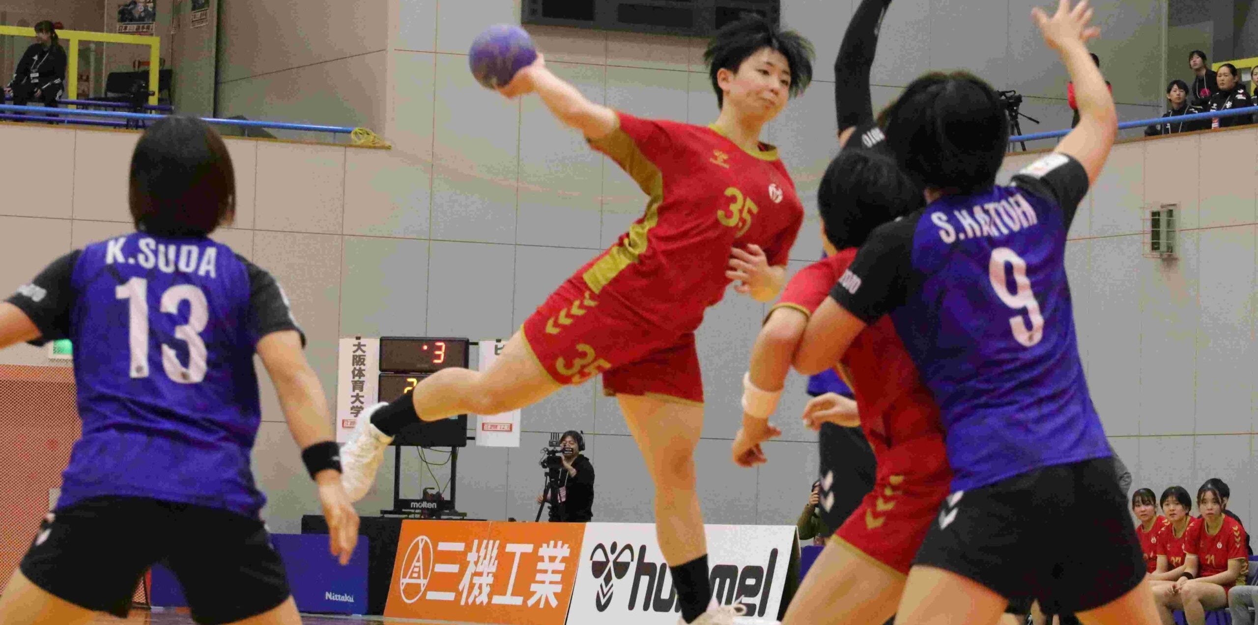ハンドボール全日本インカレ開幕 女子は12連覇、男子は11回目Vかけ1