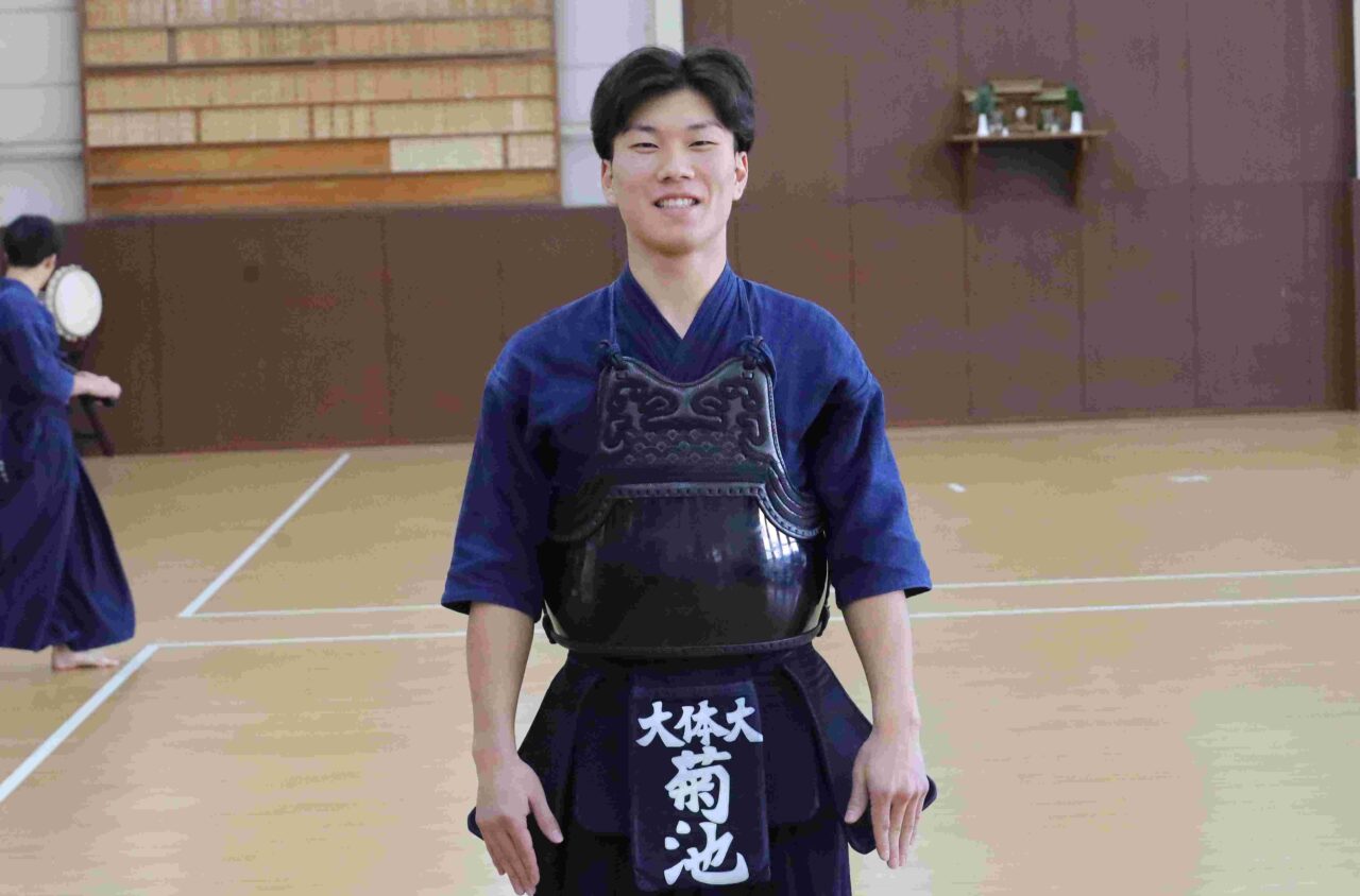 菊池金太郎主将(体育学部4年、福岡・福翔高校) 【大阪体育大学】