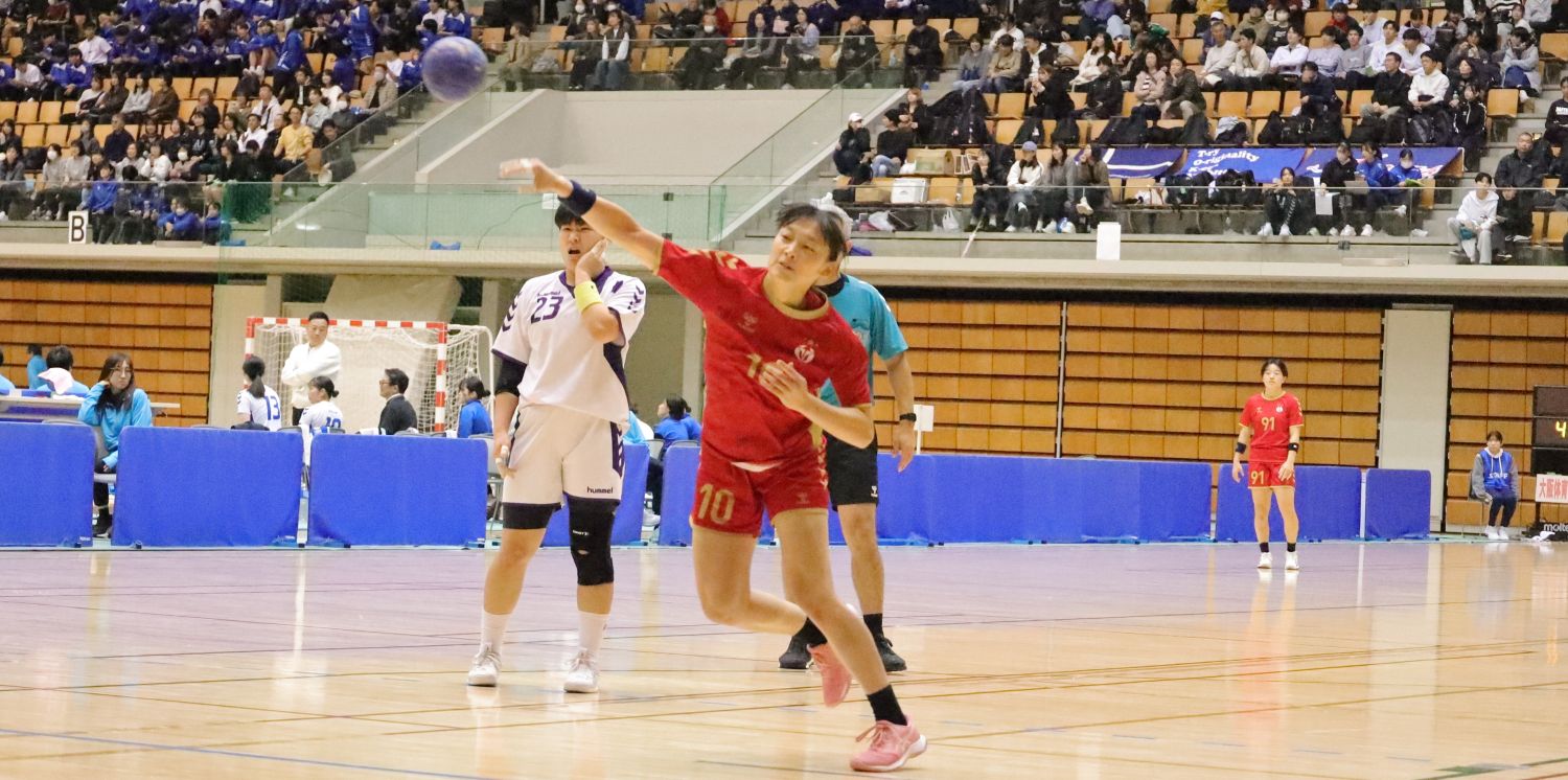 【松蔭大学】バレーボールユニフォーム高校中学ハンドボール女子バスケ ハンドボール女子U-20日本代表強化合宿 インカレ12連覇の大阪体育大学