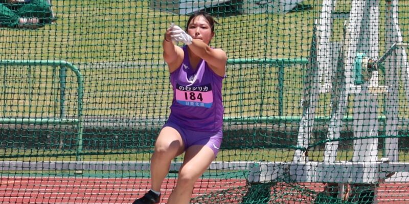 日本選手権女子ハンマー投げ４位　川島空（体育学部４年、大阪体育大学浪商高校、資料写真） 【大阪体育大学】