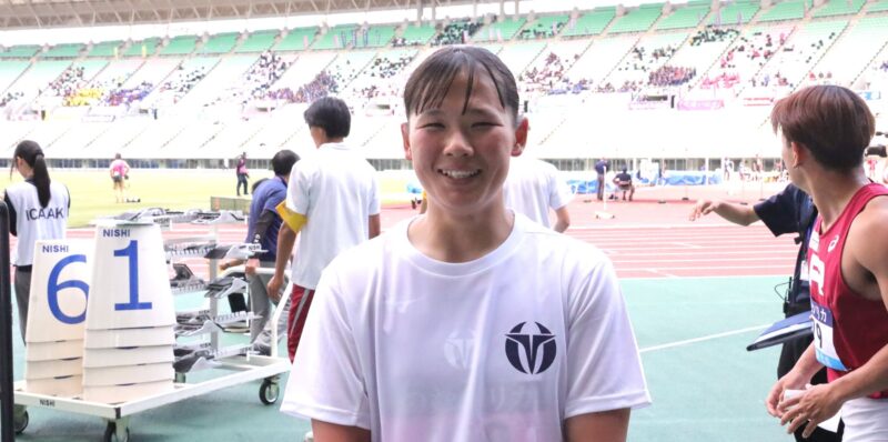 鈴木彩夏(あやか、スポーツ科学部1年、大阪体育大学浪商高校) 【大阪体育大学】