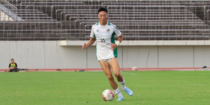 DF三原拓也(スポーツ科学部3年、徳島ヴォルティスユース) 【大阪体育大学】
