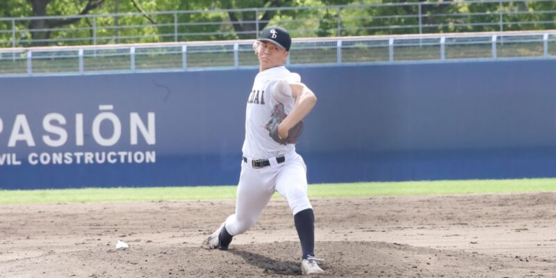 高田純誠（体育学部４年、兵庫・報徳学園高校） 【大阪体育大学】