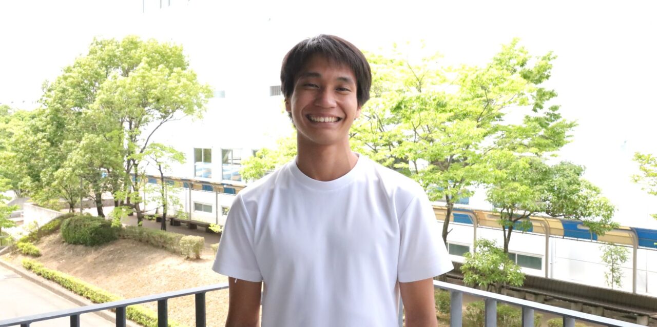 村上力哉さん(体育学部4年、大阪体育大学浪商高校)
【大阪体育大学】