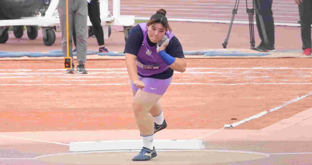 女子砲丸投げ優勝の坂ちはる(資料写真) 【大阪体育大学】