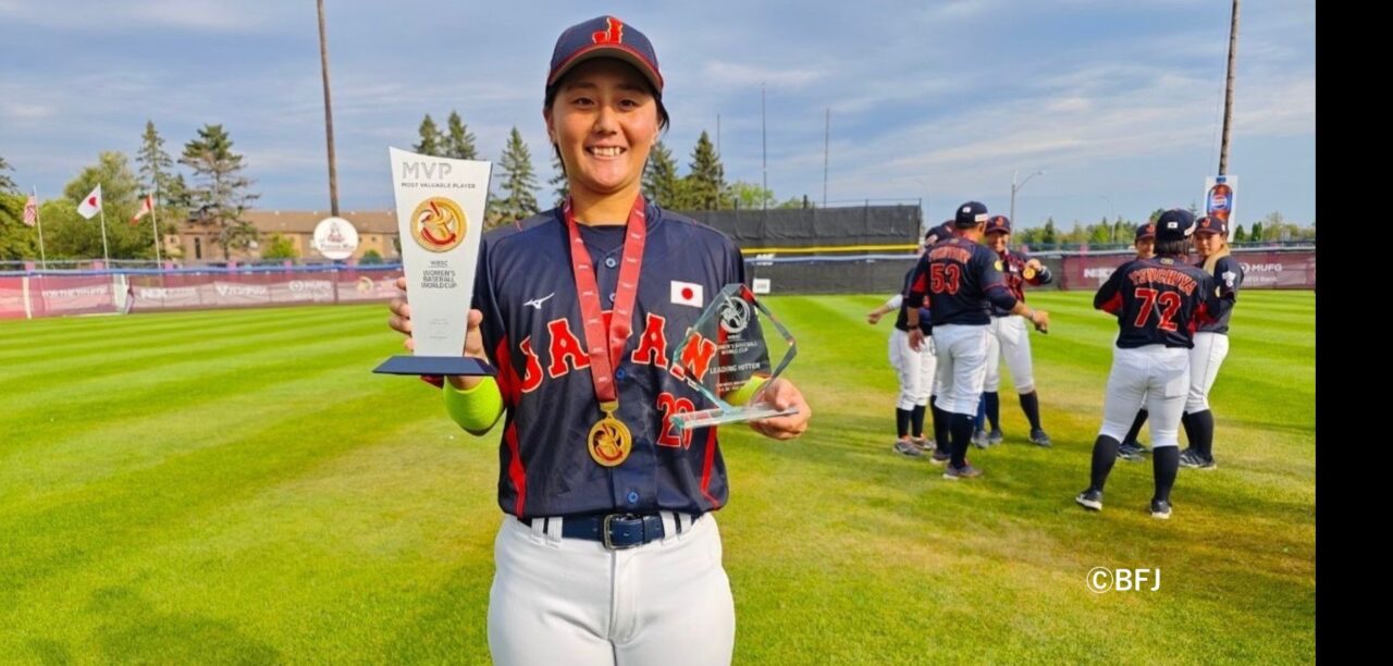 ワールドカップファイナルステージMVP、首位打者・白石美優(現阪神タイガースWomen)
【ⒸBFJ】
