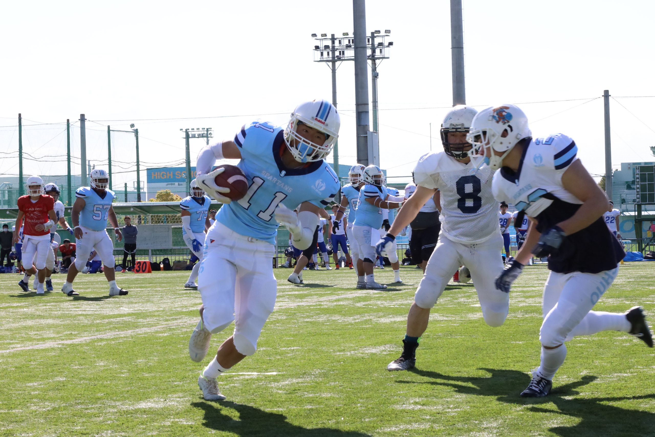 アメリカンフットボール部が新入生歓迎試合「Welcome Bowl」を開催しま
