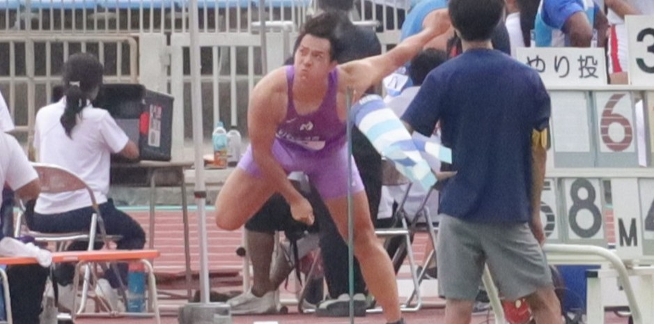 男子やり投げ優勝・須藤勇大(資料写真) 【大阪体育大学】