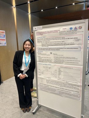【氏名】黒木彩未 【タイトル】Relationship Between the Coach-Athlete Relationship, Social Identity, and Group Cohesion in University Lacrosse Players 大学ラクロス競技者におけるコーチとの関係性、社会的アイデンティティ、集団凝集性の関連 【大阪体育大学】