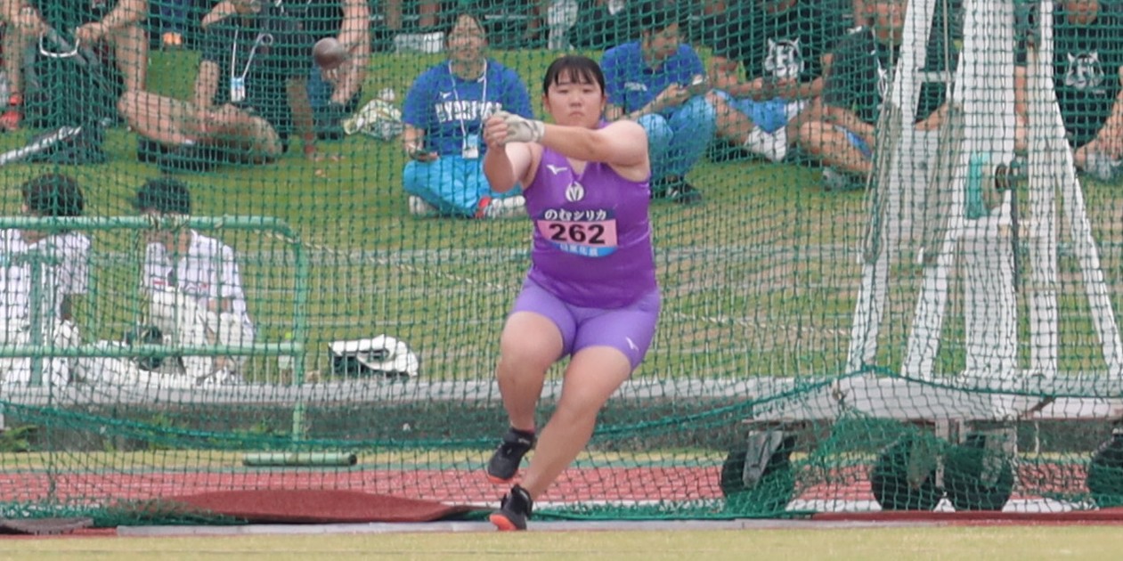 女子ハンマー投げ6位 藤田唯愛(スポーツ科学部3年、三重・松阪商業高校)
【大阪体育大学】
