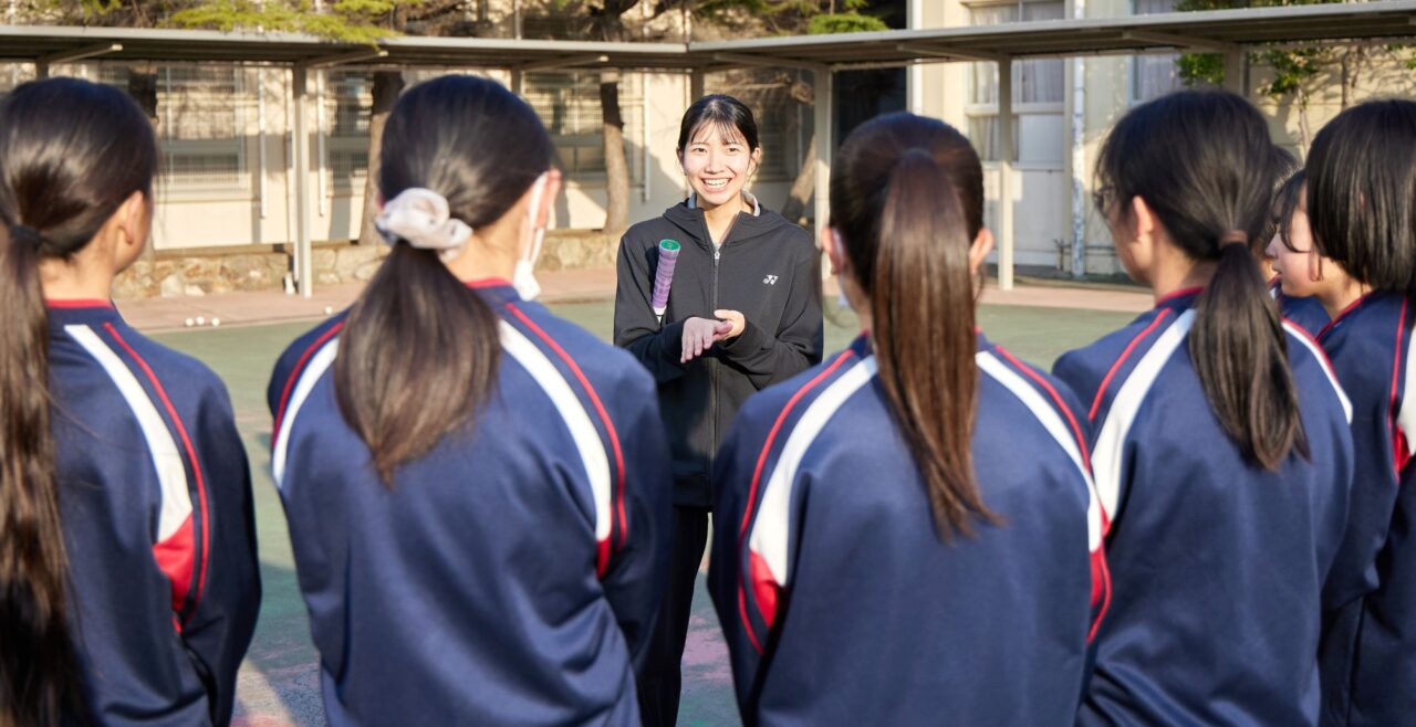 大阪体育大学体育学部４年・花見佳音（かのん）さん（体育科教育コース、大阪府立今宮高校）
【大阪体育大学】