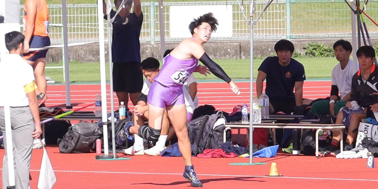 上甲嵩晃(スポーツ科学部3年、三重・津商業高校)
【大阪体育大学】