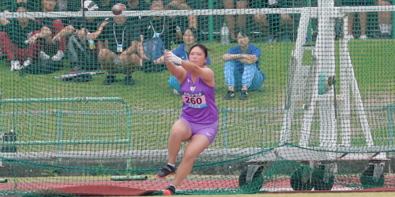 女子ハンマー投げ3位 川島空(体育学部4年、大阪体育大学浪商高校)
【大阪体育大学】