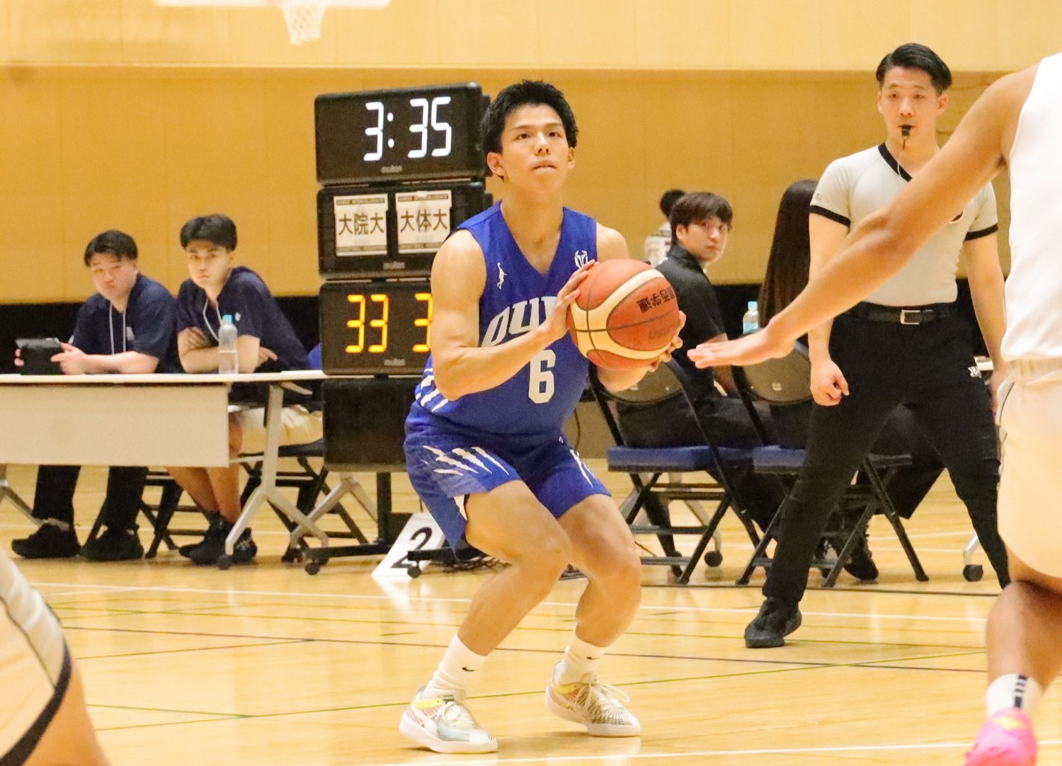 PG清見悠人（教育学部３年、京都・東山高校）
【大阪体育大学】