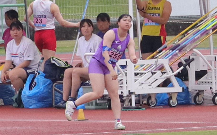 女子やり投げ4位 小松夏歩(体育学部4年・北海道・小樽潮陵高校)
【大阪体育大学】