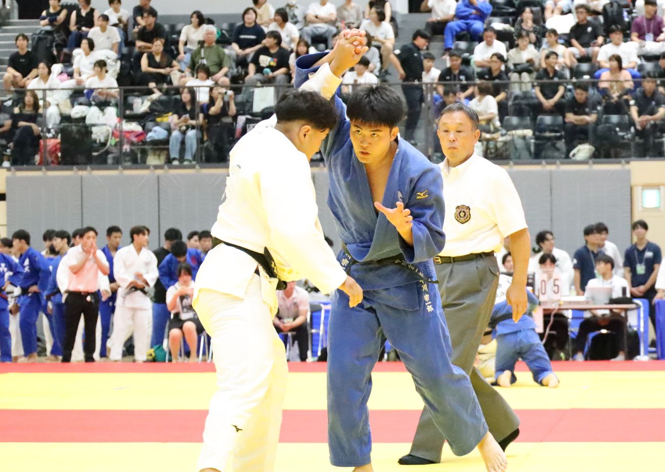 男子100㌔級・中川宗一郎(教育学部4年、山口・高川学園高校)
【大阪体育大学】