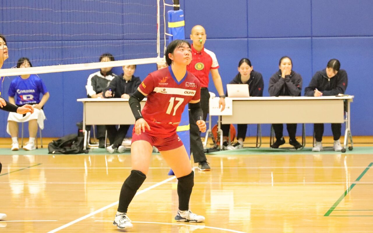 セッター・眞田來玲彩(さなだ・くれあ、スポーツ科学部1年、宮崎・日南学園高校) 【大阪体育大学】