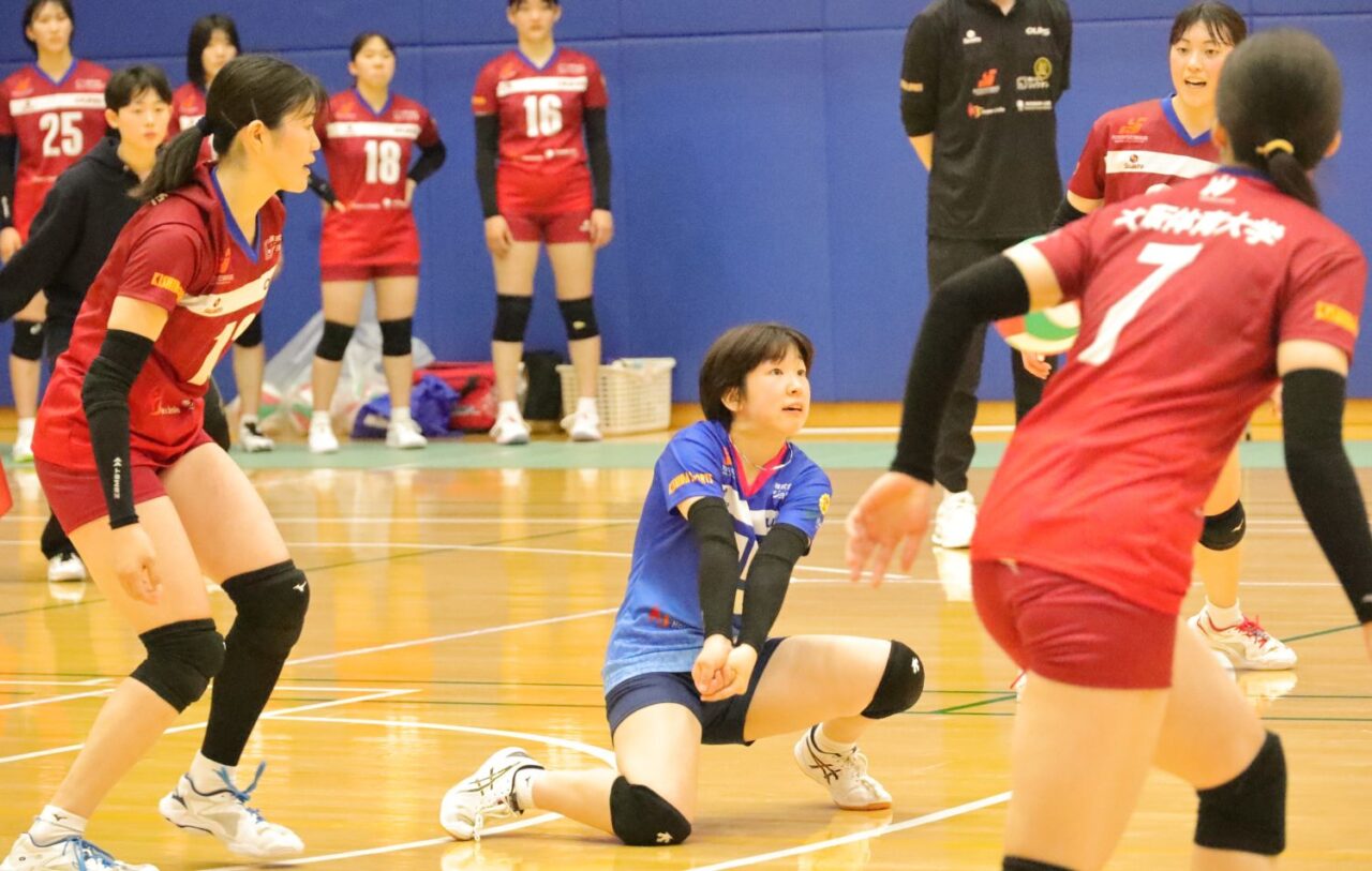 リベロ・杉村美怜(みれい、スポーツ科学部1年、愛知・誠信高校) 【大阪体育大学】
