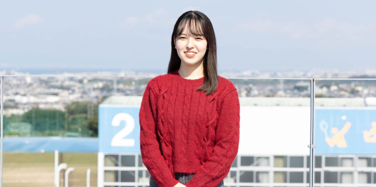 大阪体育大学教育学部3年・中川綾さん(小学校教育コース、和歌山県立橋本高校)
【大阪体育大学】