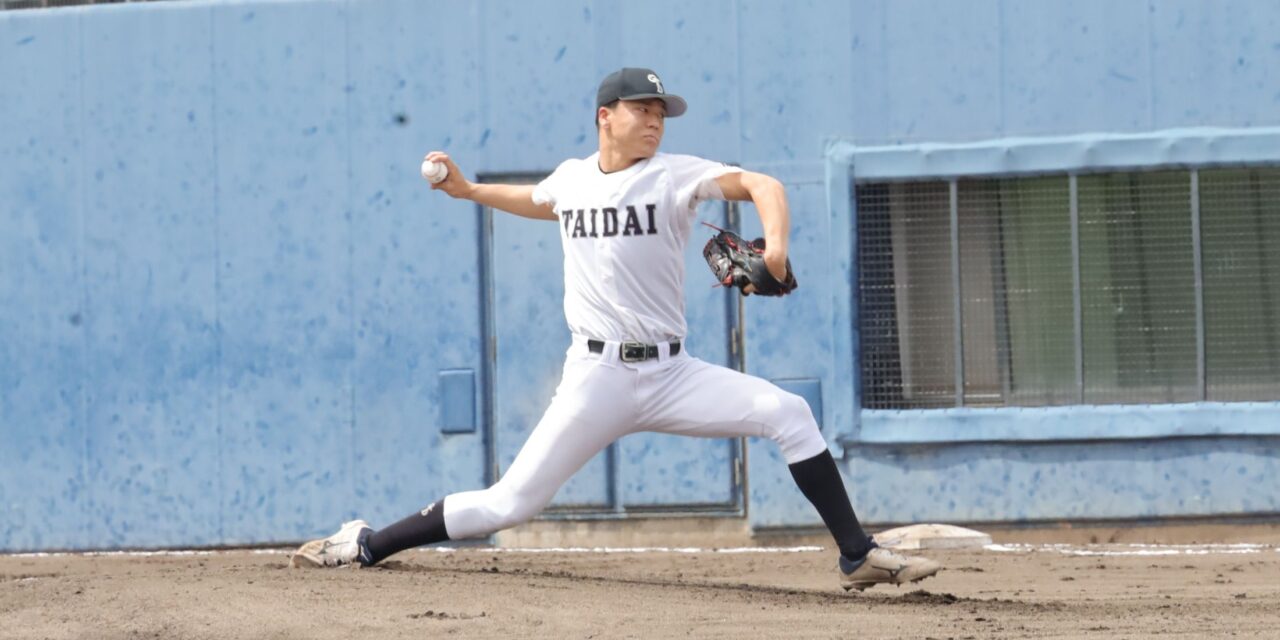 大阪体育大学・高田純誠（じゅんせい、体育学部４年、兵庫・報徳学園高校）
【大阪体育大学】