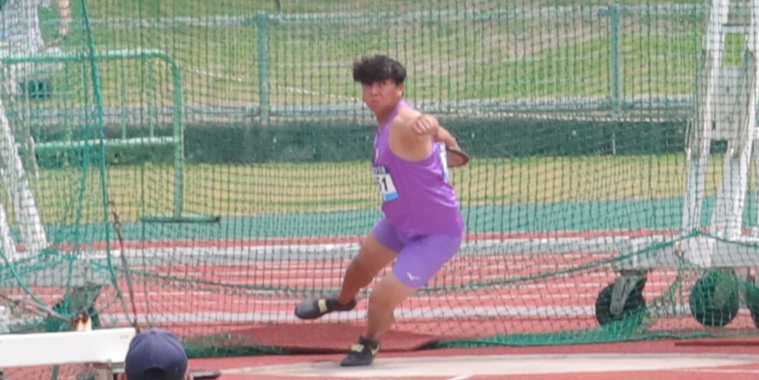 男子円盤投げ5位 田中鷲仁生(スポーツ科学部3年、兵庫・神戸第一高校)
【大阪体育大学】