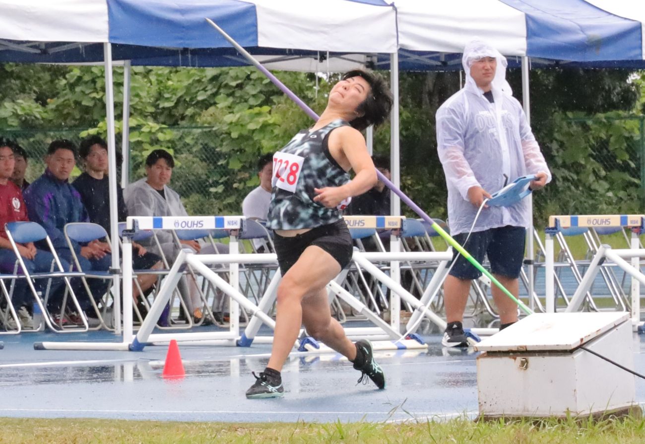 女子優勝の西村莉子選手(三菱電機) 【大阪体育大学】