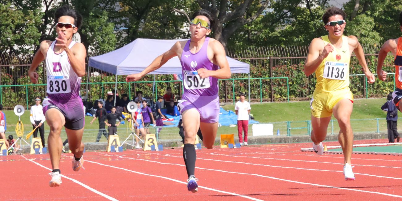 山本湧斗（体育学部４年、兵庫・明石商業高校、中央）
【大阪体育大学】
