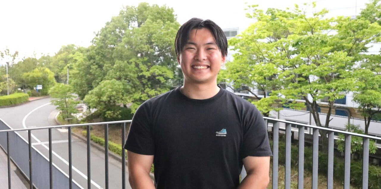 久米晴人さん(体育学部4年,兵庫・明石南高校)
【大阪体育大学】