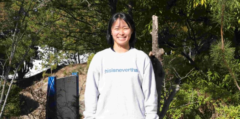 西込茉那さん（スポーツ科学部２年、愛知・星城高校） 【大阪体育大学】