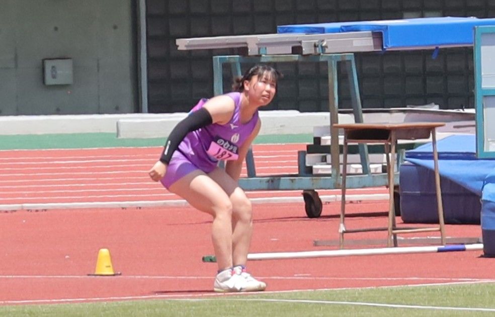 女子やり投げ６位　小松夏歩(体育学部4年・北海道・小樽潮陵高校)　
【大阪体育大学】