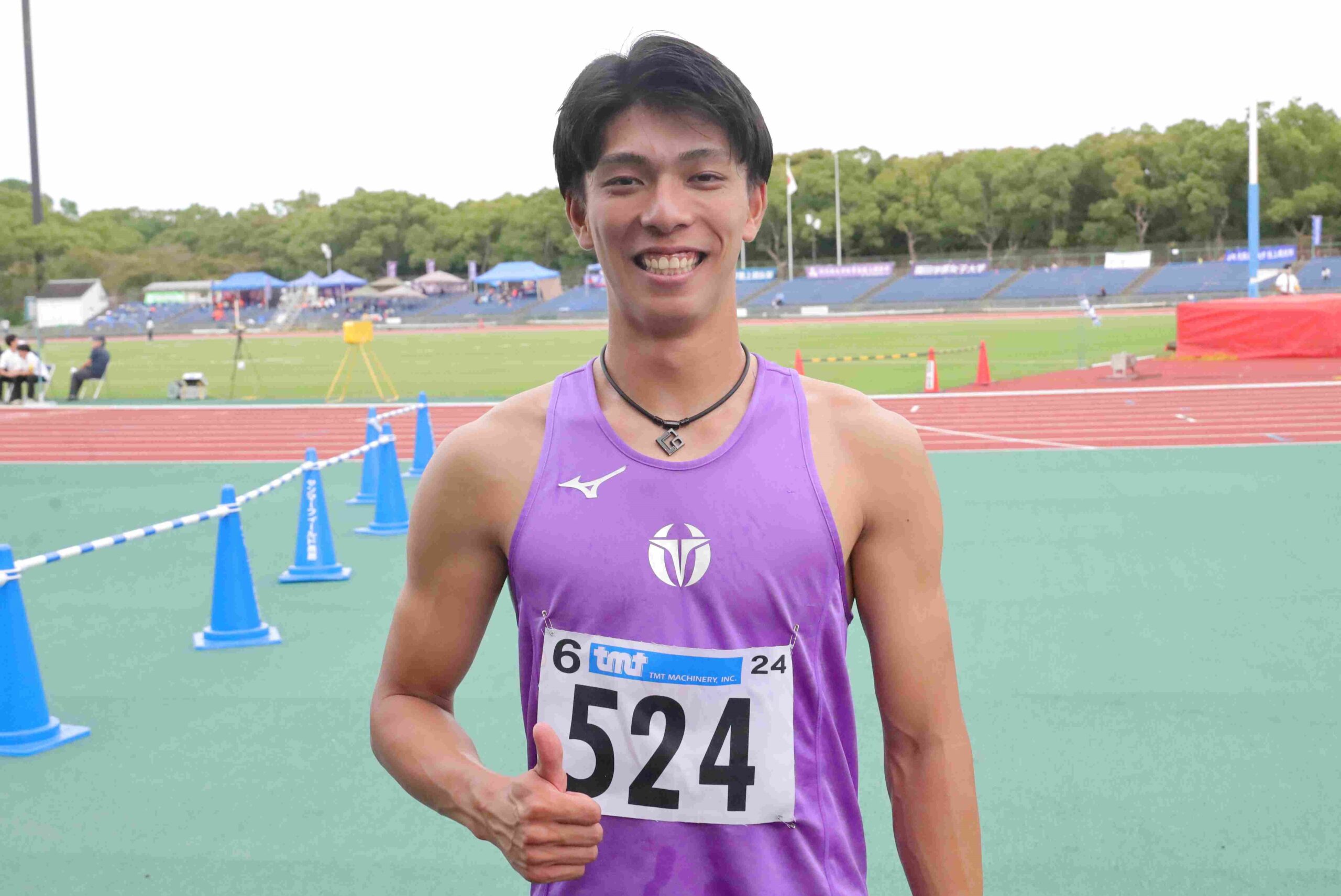 男子100mで萩尾が2連覇～関西学生陸上種目別第2日 - 大阪体育大学