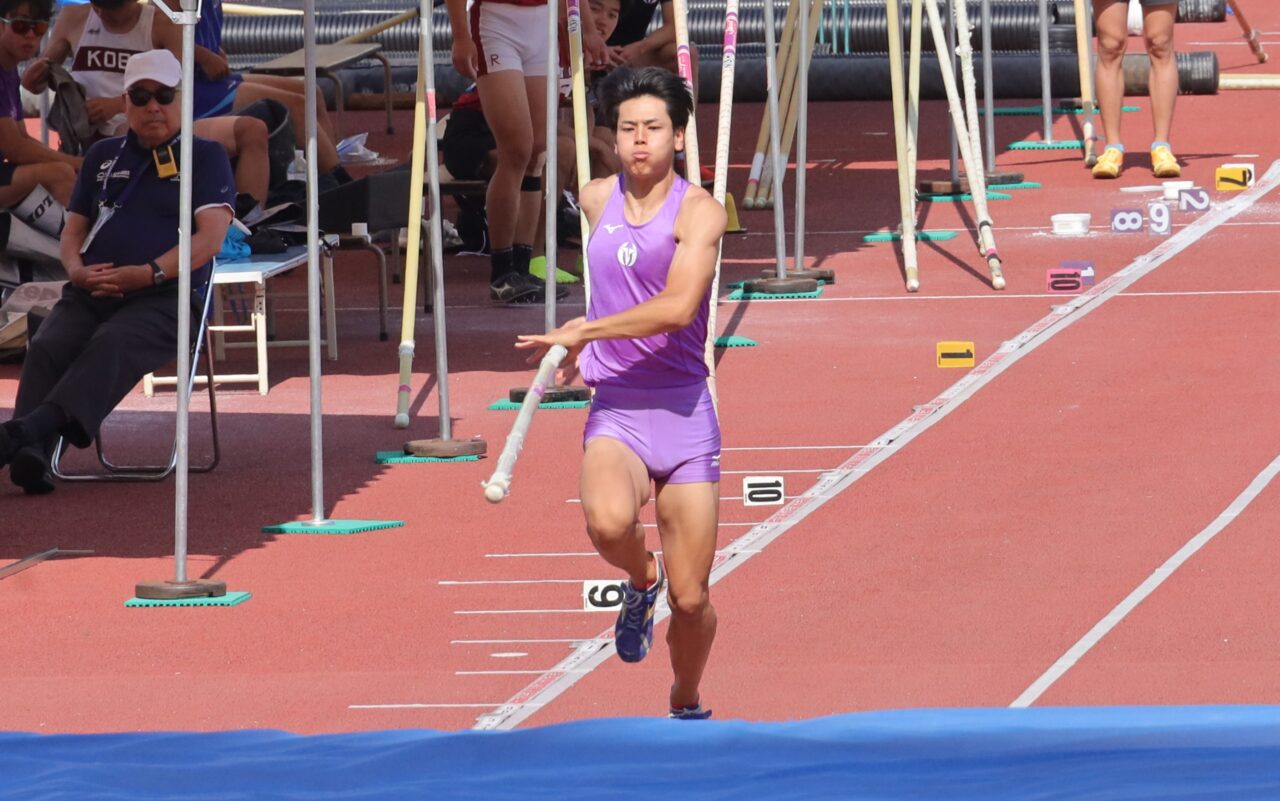 十種競技３位　三和龍之介（体育学部４年、兵庫・社高校） 【大阪体育大学】
