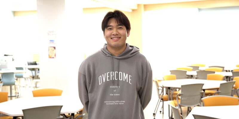 大阪体育大学教育学部４年・福島滉哉（こうや）さん（保健体育教育コース、大阪府立阪南高校） 【大阪体育大学】