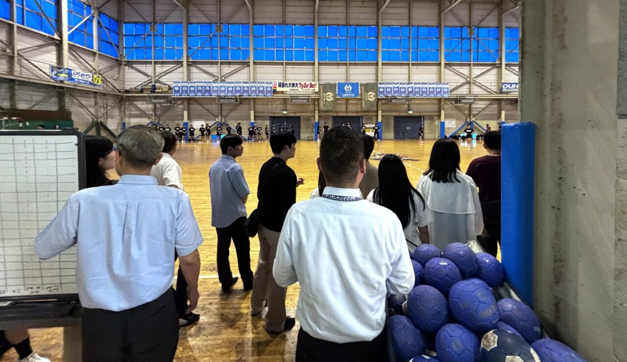 ハンドボール専用体育館を見学 【大阪体育大学】