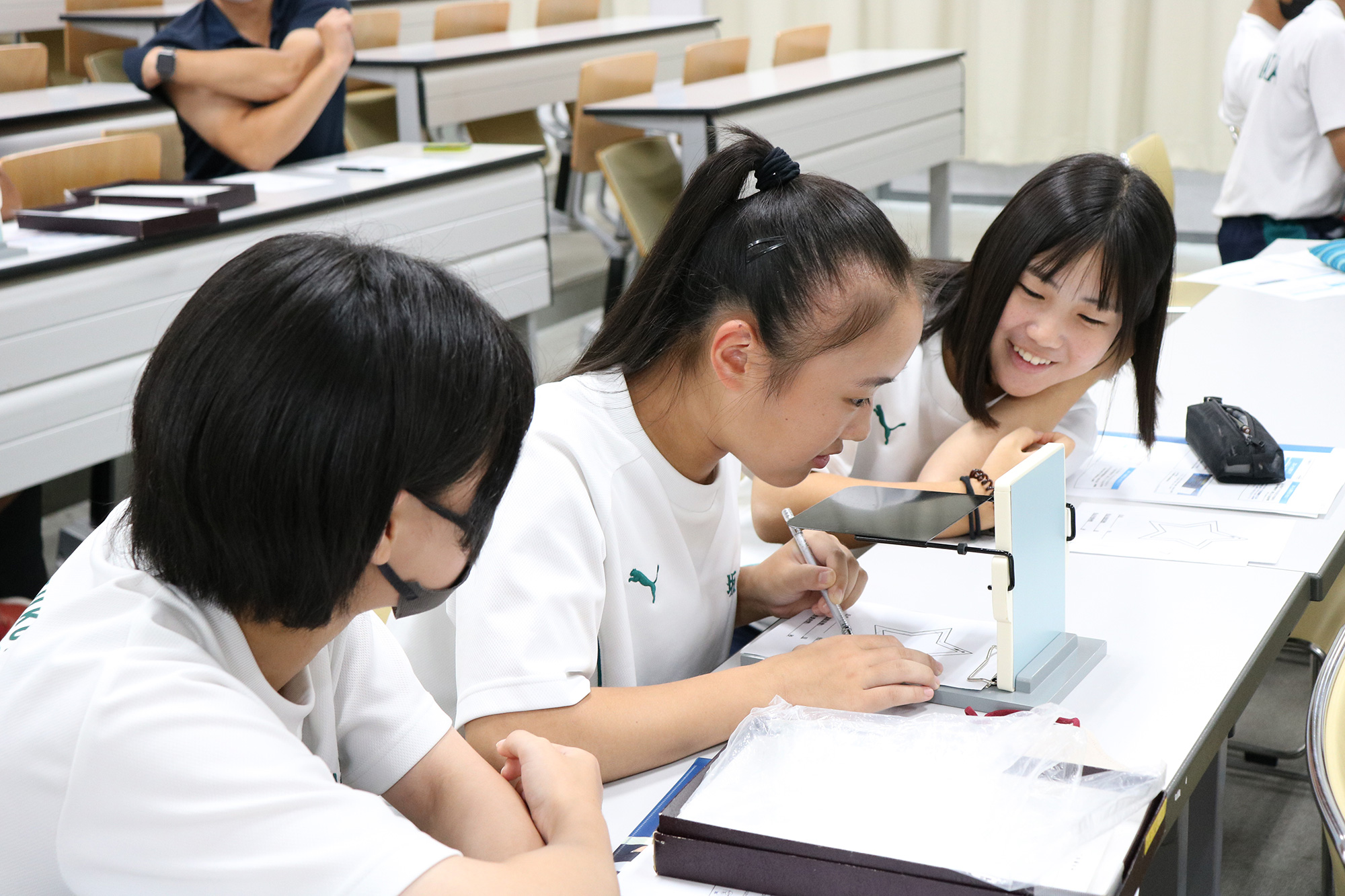 模擬授業で簡単な心理テストにチャレンジ
