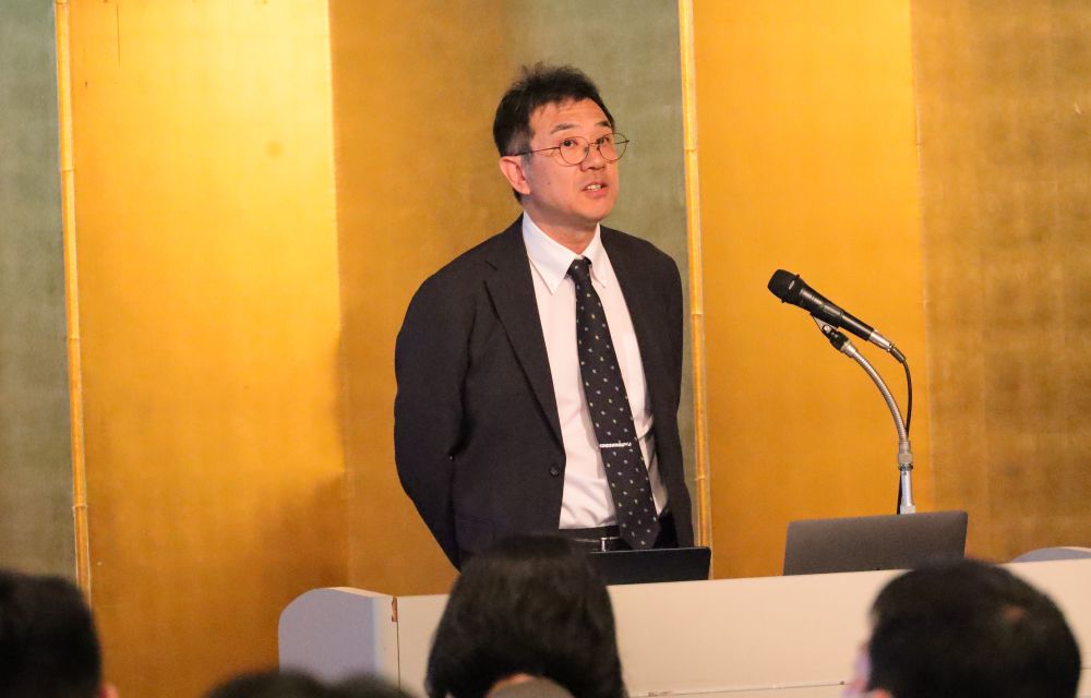 浜田拓副学長。「J-PEAKSは文部科学省が支援する５年間の超大型プロジェクト。大体大も参画する」 【大阪体育大学】